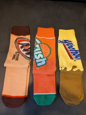 Men's Novelty Socks - Beverage Graphic Socks